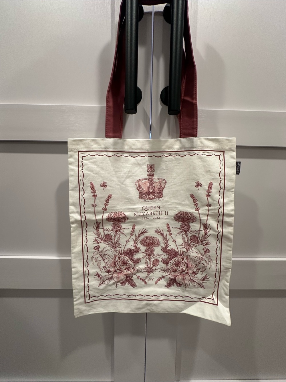 Queen Elizabeth II Memorial Canvas Tote Thank You For Everything Bag